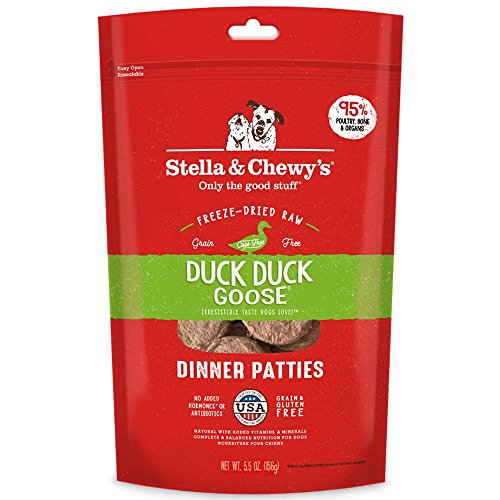 Stella & Chewy's Duck Duck Goose Freeze-Dried Dinner Patties for Dogs