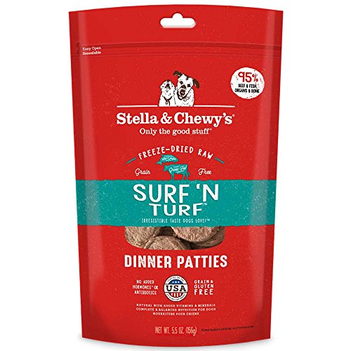 Stella & Chewy's Surf 'N Turf Freeze-Dried Dinner Patties for Dogs