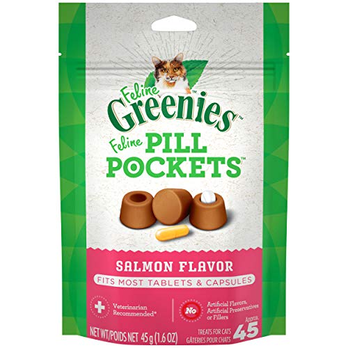 Feline Greenies Cat Treats - Pill Pockets - Salmon