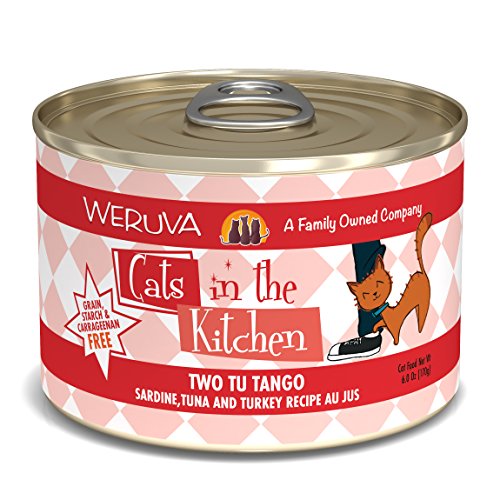 Weruva Cats in the Kitchen Two Tu Tango Sardine, Tuna and Turkey Recipe Au Jus for Cats