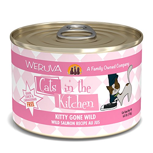 Weruva Cats in the Kitchen Kitty Gone Wild Wild Salmon Recipe Au Jus for Cats