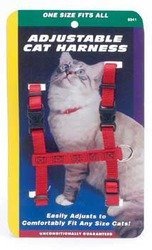 Figure "H" Adjustable Cat Harness-Red