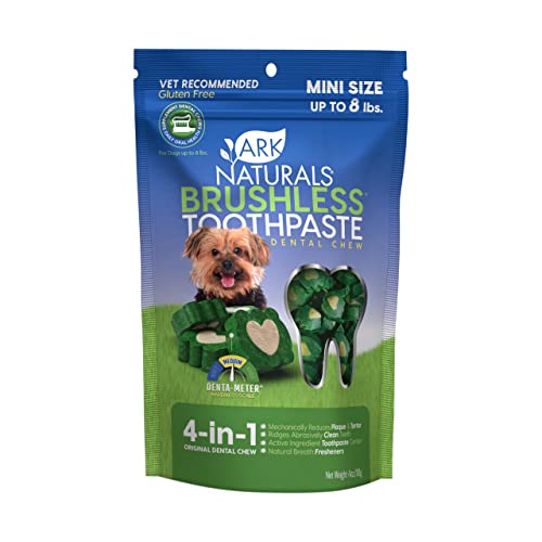 Ark Naturals Dog Dental Treats - Brushless Toothpaste Chews-4 oz