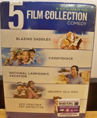 5 FILM COLLECTION - COMEDY/Blazing Saddles/Caddyshack/Vacation/Grumpy Old Men