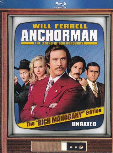 Anchorman Legend Of Ron Burgu Ferrell Applegate Rudd Willard Blu Ray Unrated 2 Br Movie Money 
