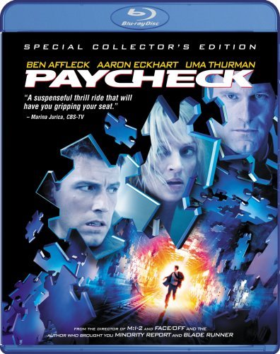 Paycheck Affleck Thurman Eckhart Ws Blu Ray Pg13 
