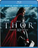 Thor 2d 3d Portman Hopkins Hemsworth Blu Ray Ws Pg13 2 Br Incl. DVD Dc 