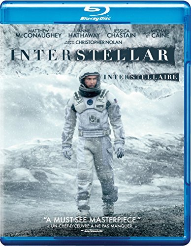 Interstellar Mcconaughey Hathaway Caine Chastain Blu Ray DVD Digtial Copy Pg13 