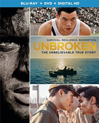 Unbroken O'connell Hedlund Jolie Blu Ray DVD Dc 