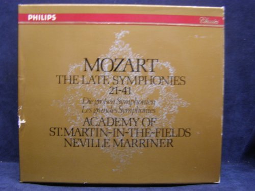 Wolfgang Amadeus Mozart Sir Neville Marriner Acade/Mozart: The Late Symphonies 21-41