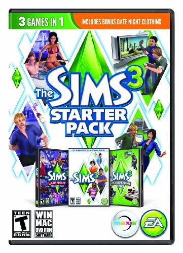 Pc Games Sims 3 Starter Pack Electronic Arts T 