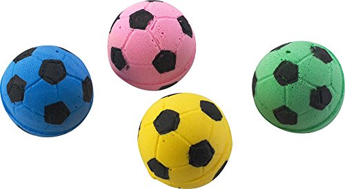 Sponge Soccer Ball Cat Toy-4 Pack