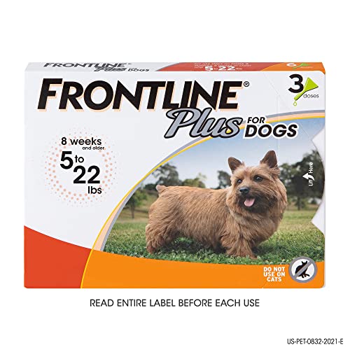 Frontline Plus Flea & Tick Treatment - Small Dogs & Puppies (up to 22 pounds)