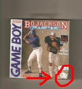 GameBoy/Bo Jackson Hit and Run@Bo Jackson Baseball & Football