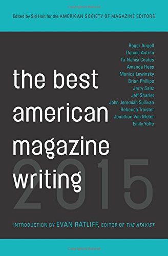 Sid Holt/The Best American Magazine Writing@2015