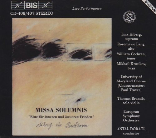 Ludwig Van Beethoven/Missa Solemnis In D Major Op.@Tina Kiberg/Lang/Cochran/Mikha@2 Cd
