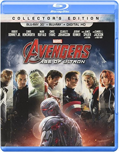 Avengers Age Of Ultron Downey Jr. Hemsworth Evans Johansson Ruffalo 3d Blu Ray Dc Pg13 