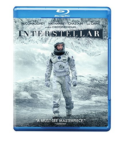Interstellar Mcconaughey Hathaway Caine Chastain Blu Ray 