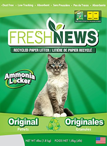 Fresh News Recycled Paper Cat Litter-Original Pellets