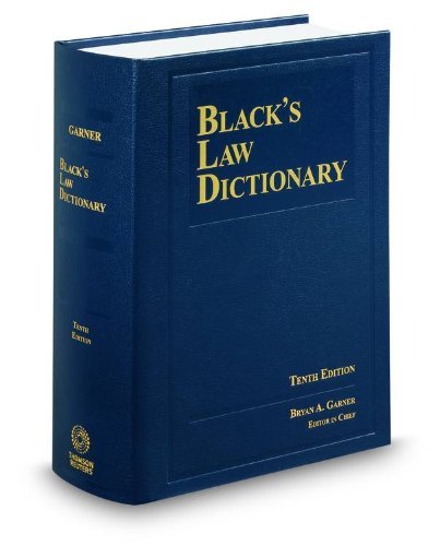 Garner Bryan A. Ed. Black's Law Dictionary 10th Edition Hardcover 0010 Edition;revised 