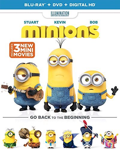 Minions (2015)/Sandra Bullock, Jon Hamm, and Michael Keaton@PG@Blu-ray/DVD
