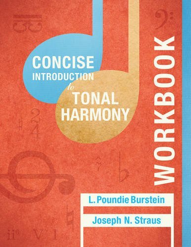 L. Poundie Burstein Concise Introduction To Tonal Harmony Workbook 