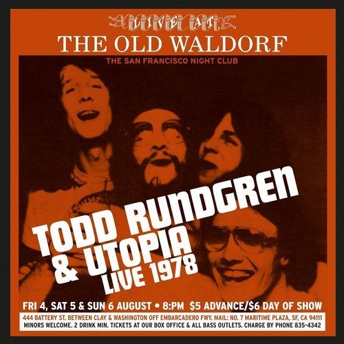 Todd & Utopia Rundgren Live At The Old Waldorf San 2cd 