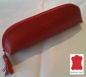 Laurige Red Leather Pen Case 