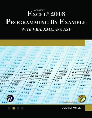 Julitta Korol Microsoft Excel 2016 Programming By Example With V 