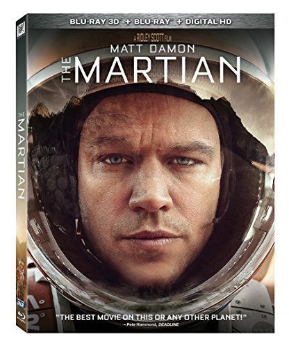 The Martian Damon Chastain Mara Wiig Daniels Ejiofor 3d Blu Ray Dc Pg13 