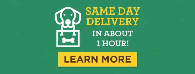 same day delivery in about 1 hour, link to learn more about same day delivery