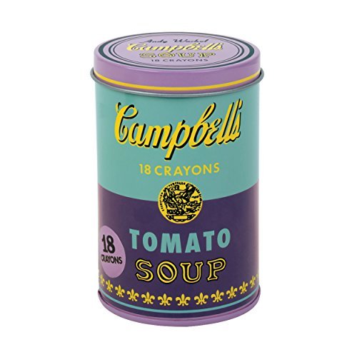 Crayons/Andy Warhol Soup Can Purple
