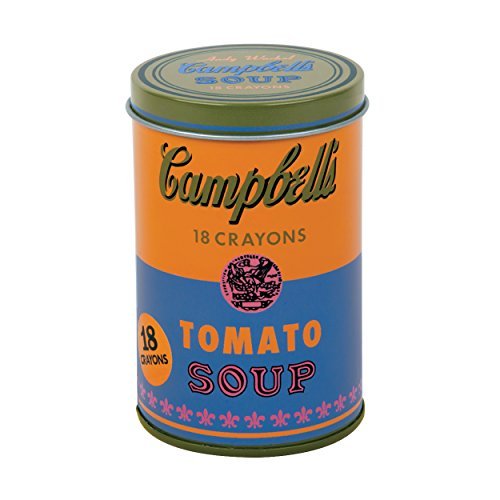 Crayons/Andy Warhol Soup Can Orange
