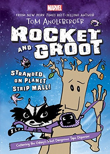 Tom Angleberger/Rocket and Groot@Stranded on Planet Strip Mall!