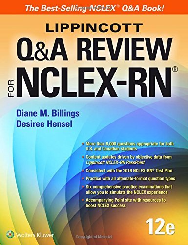 Diane Billings Lippincott Q&a Review For Nclex Rn 0012 Edition; 