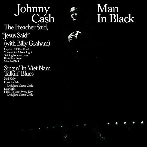 Johnny Cash/Man In Black@180 Gram Audiophile Translucent Blue Vinyl/Limited 45th Anniversary Edition/Gatefold Cover