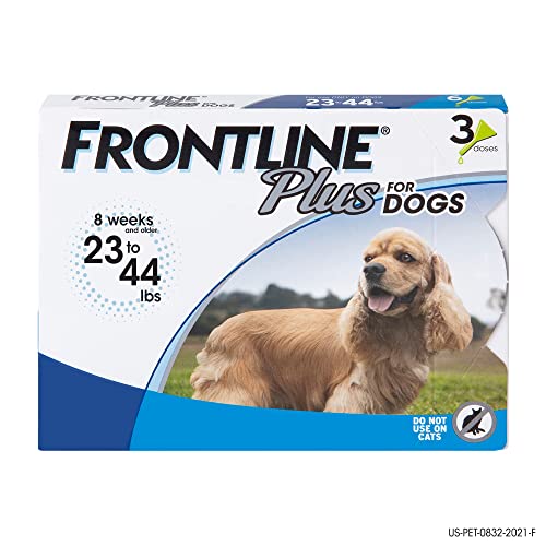Frontline Plus Flea & Tick Treatment - Medium Dogs (23-44 pounds)