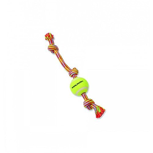 Mammoth Dog Toy - Braided Tug With Tennis Ball