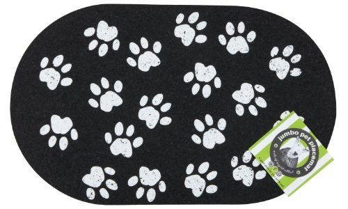 Ore Pet Food Mat - Recycled Rubber Jumbo Paws