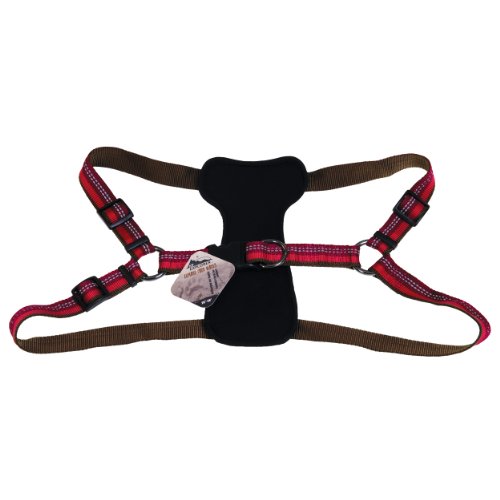 K9 Explorer Reflective Adjustable Padded Dog Harness-Berry