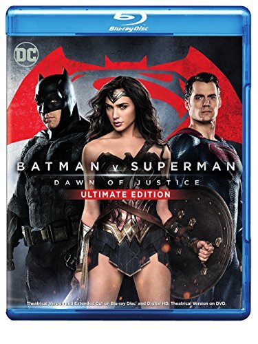 Batman V Superman Dawn Of Justice Affleck Cavill Adams Eisenberg Blu Ray DVD Dc R Dc Cut & Theatrical 