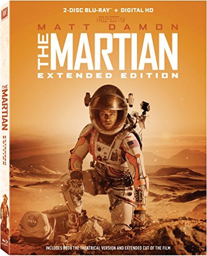 Martian Damon Chastain Mara Wiig Daniels Ejiofor Blu Ray Dc Extended Edition Pg13 