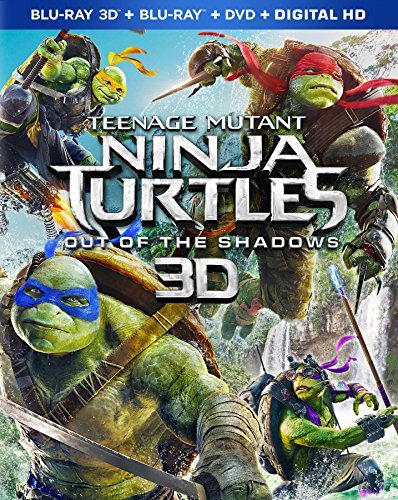 Teenage Mutant Ninja Turtles Out Of The Shadows Fox Arnett Perry 3d Blu Ray DVD Dc Pg13 