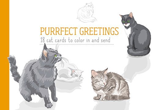 Hamlyn Purrfect Greetings 18 Cat Cards To Color In And Send 