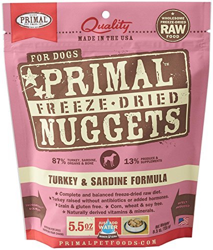Primal Freeze-Dried Nuggets for Dogs - Turkey & Sardine