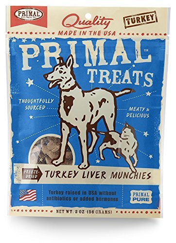 Primal Dog Treats - Turkey Liver Munchies