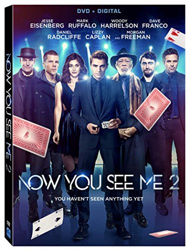 Now You See Me 2 Eisenberg Ruffalo Harrelson Franco Radcliffe DVD Dc Pg13 