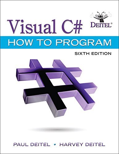 Paul Deitel Visual C# How To Program 0006 Edition; 