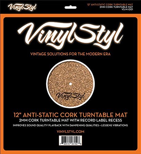 Vinyl Styl/Anti-Static Cork Turntable Mat (12")