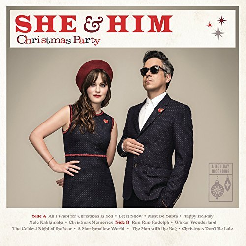 She & Him/Christmas Party (red vinyl)@150 gram RED vinyl, with D/L insert and Holiday Greeting Card